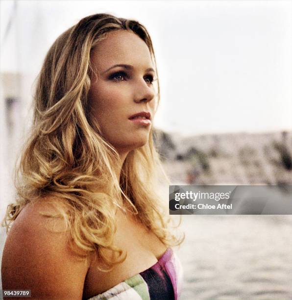 Danish tennis player Caroline Wozniacki, poses at a portrait session for Prestige New York in Long Beach, CA on September 1, 2009. .