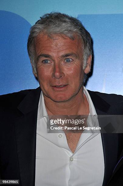 Actor Franck Dubosc attends the Premiere of "Camping 2" at Cinema Gaumont Opera on April 13, 2010 in Paris, France.