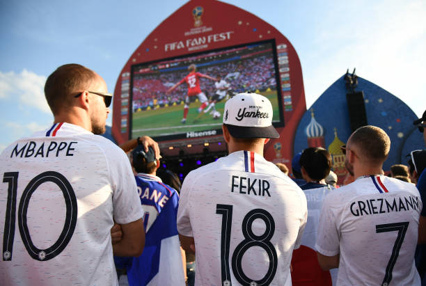 RUS: Denmark v France: Group C - FIFA Fan Festival