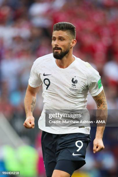 Olivier Grioud of France n action during the 2018 FIFA World Cup Russia group C match between Denmark and France at Luzhniki Stadium on June 26, 2018...