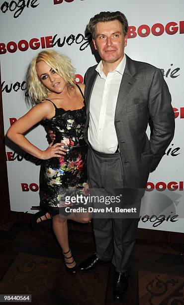 Jaime Winstone and director Duncan Ward attend the afterparty following the gala screening of 'Boogie Woogie', at the Westbury Hotel on April 13,...