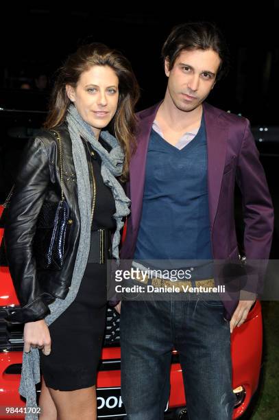 Francesca Versace and Carlo Mazzoni attend the MINI Countryman Picnic event on April 13, 2010 in Milan, Italy.