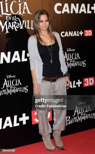 Actress Ana Fernandez attends 'Alicia en el Pais de las Maravillas' premiere, at Proyecciones Cinema on April 13, 2010 in Madrid, Spain.