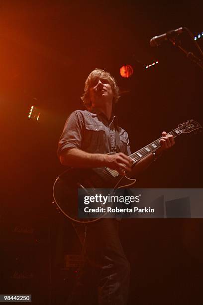 Matthew Caws of Nada Surf performs at ICA on April 13, 2010 in London, England.