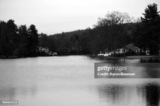 black and white lake ct - bowman lake stock pictures, royalty-free photos & images