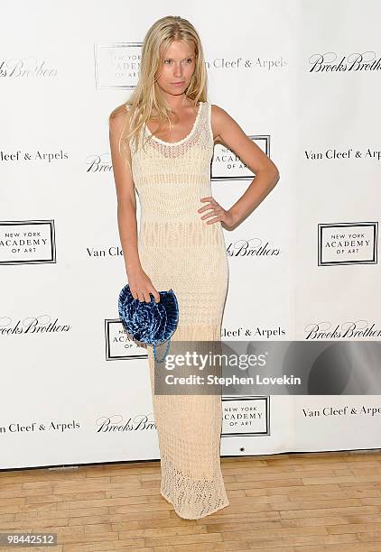 Theodora Richards walks the red carpet during the 2010 Tribeca Ball at the New York Academy of Art on April 13, 2010 in New York City.