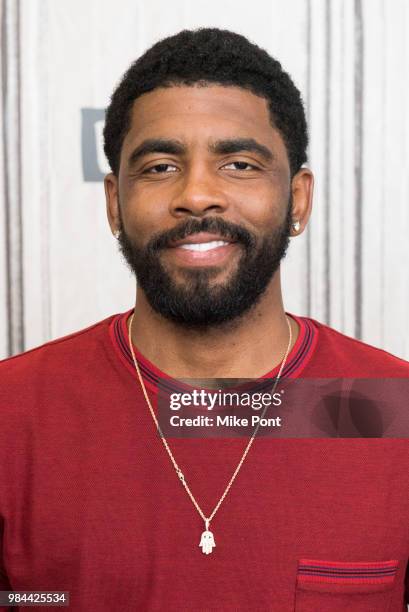 Kyrie Irving attends Build Series to discuss "Uncle Drew" at Build Studio on June 26, 2018 in New York City.