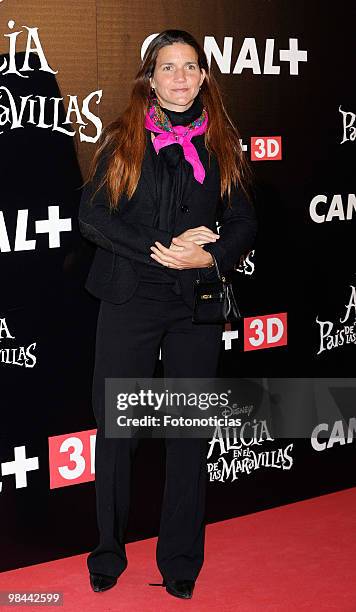 Samantha Vallejo Nagera attends 'Alicia en el Pais de las Maravillas' premiere, at Proyecciones Cinema on April 13, 2010 in Madrid, Spain.