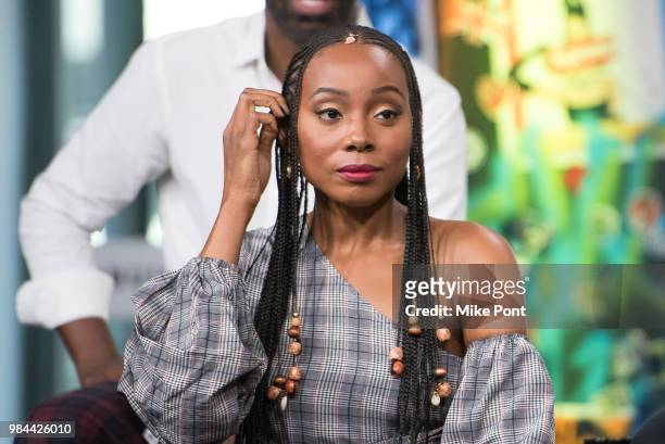 Erica Ash attends Build Series to discuss "Uncle Drew" at Build Studio on June 26, 2018 in New York City.