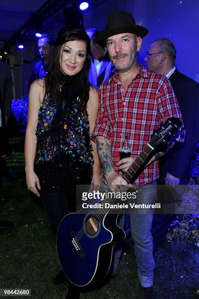 Musicians Michelle Branch and husband Teddy Landau attend the MINI Countryman Picnic event on April 13, 2010 in Milan, Italy.