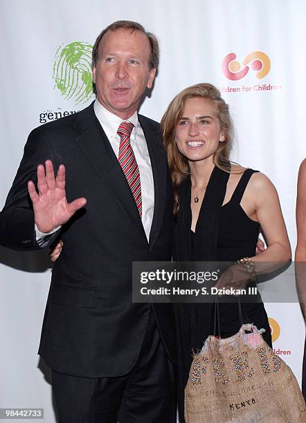 Neil Bush and Ashley Bush attend the 9th annual The Art Of Giving benefit by Children For Children at Christie's on April 13, 2010 in New York City.