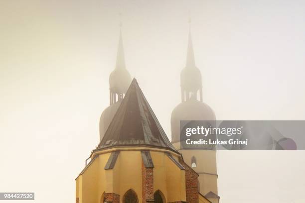 basilica of st. nicholas in trnava - trnava stock pictures, royalty-free photos & images