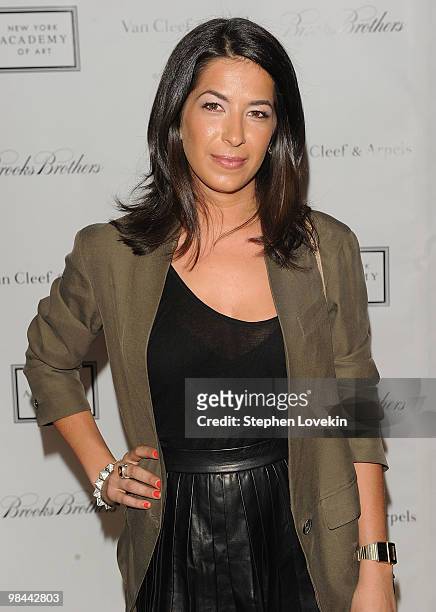 Designer Rebecca Minkoff walks the red carpet during the 2010 Tribeca Ball at the New York Academy of Art on April 13, 2010 in New York City.