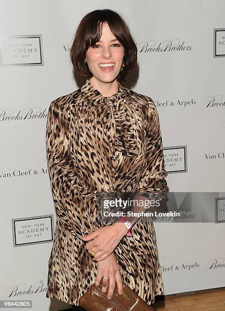 Actress Parker Posey walks the red carpet during the 2010 Tribeca Ball at the New York Academy of Art on April 13, 2010 in New York City.