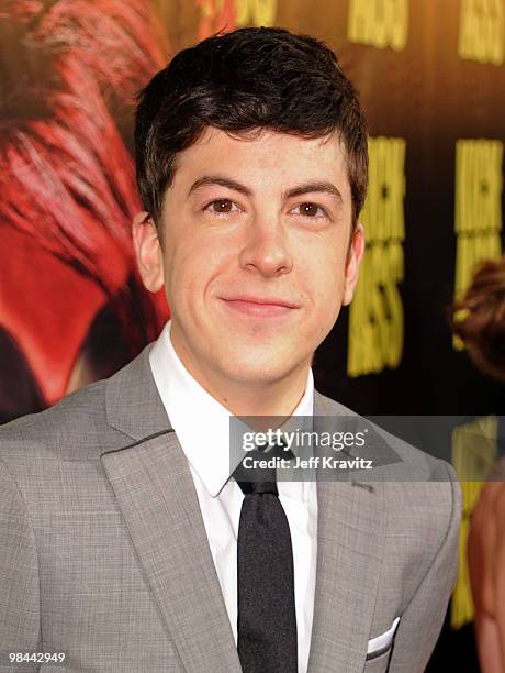 Actor Christopher Mintz-Plasse arrives at the "Kick-Ass" premiere held at ArcLight Hollywood on April 13, 2010 in Hollywood, California.