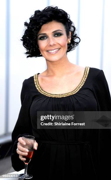 Kym Marsh attends Fashion Kicks in aid of Macmillan Cancer Relief at Old Trafford Cricket ground on April 13, 2010 in Manchester, England.