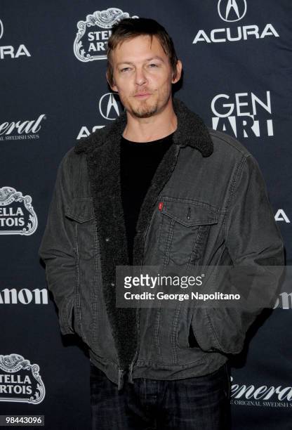 Actor Norman Reedus attends the 15th annual Gen Art Film Festival screening of "Mercy" at the School of Visual Arts on April 13, 2010 in New York...