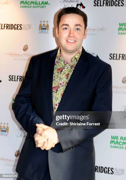 Jason Manford attends Fashion Kicks in aid of Macmillan Cancer Relief at Old Trafford Cricket ground on April 13, 2010 in Manchester, England.