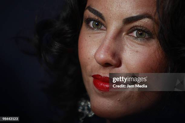 Actress Barbara Mori attends the 2010 Ariel Awards ceremony at Sala Nezahualcoyotl on April 13, 2010 in Mexico City, Mexico. Premio Ariel is...