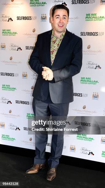 Jason Manford attends Fashion Kicks in aid of Macmillan Cancer Relief at Old Trafford Cricket ground on April 13, 2010 in Manchester, England.