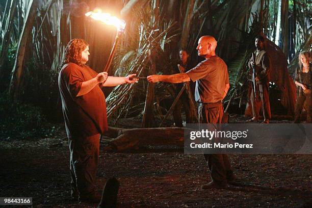 Everybody Loves Hugo" - Hurley agonizes over what the group should do next, and Locke is curious about the new arrival to his camp, on "Lost,"...