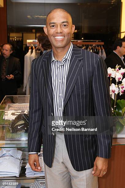 New York Yankees pitcher Mariano Rivera attends an evening celebrating style & performance hosted by CANALI and New York Magazine at CANALI on April...
