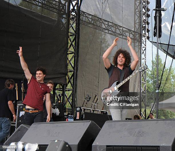 Wolfmother performs during day one of the 2008 Pemberton Music Festival on July 24, 2008 in Pemberton, B.C.