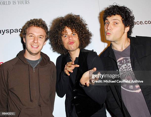 Andrew Stockdale, Chris Ross and Myles Heskler of Wolfmother