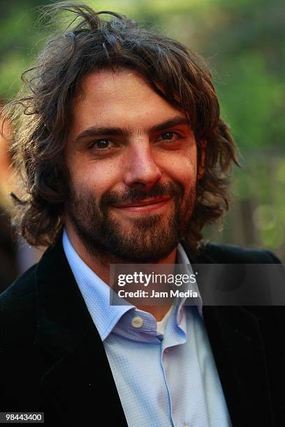 Mexican actor Jose Maria de Tavira poses on the red carpet of the 2010 Ariel Awards at the Sala Nezahualcoyotl on April 13, 2010 in Mexico City,...