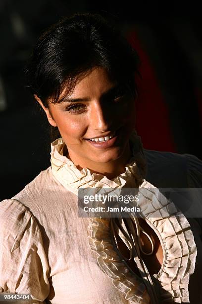 Actress Ashley Derbez poses for a photo on the red carpet of the 2010 Ariel Awards at Sala Nezahualcoyotl on April 13, 2010 in Mexico City, Mexico.