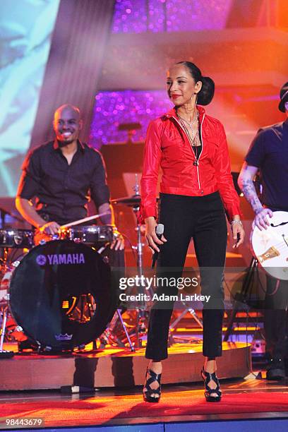 Episode 1004A" - Musical group Sade, headlined by lead vocalist Sade Adu, performed "Babyfather" on "Dancing with the Stars the Results Show,"...