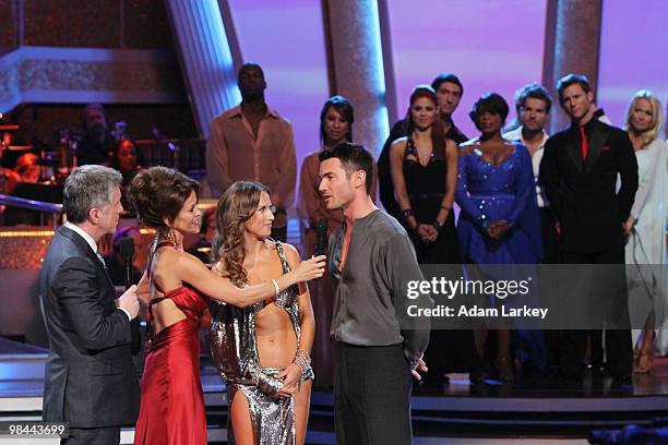 Episode 1004A" - After a night of double scores from the judges for the Rumba or Tango, the third couple to be eliminated this season, Aiden Turner...