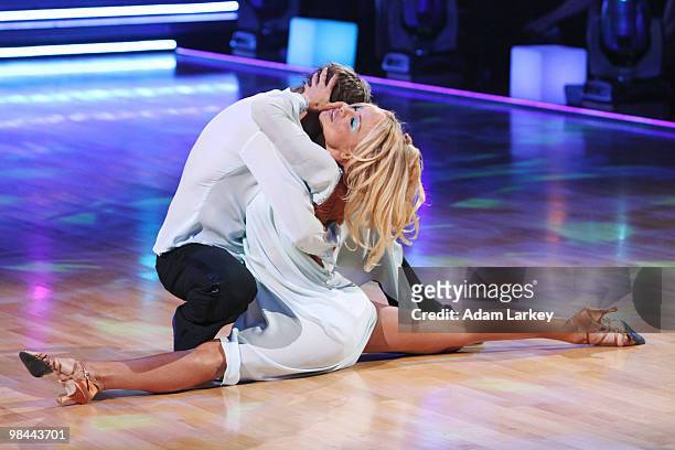 Episode 1004A" - Pamela Anderson and Damian Whitewood gave an encore performance of their Rumba on "Dancing with the Stars the Results Show,"...