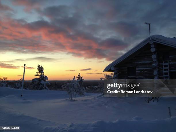 saariselka, finland - saariselka stock pictures, royalty-free photos & images