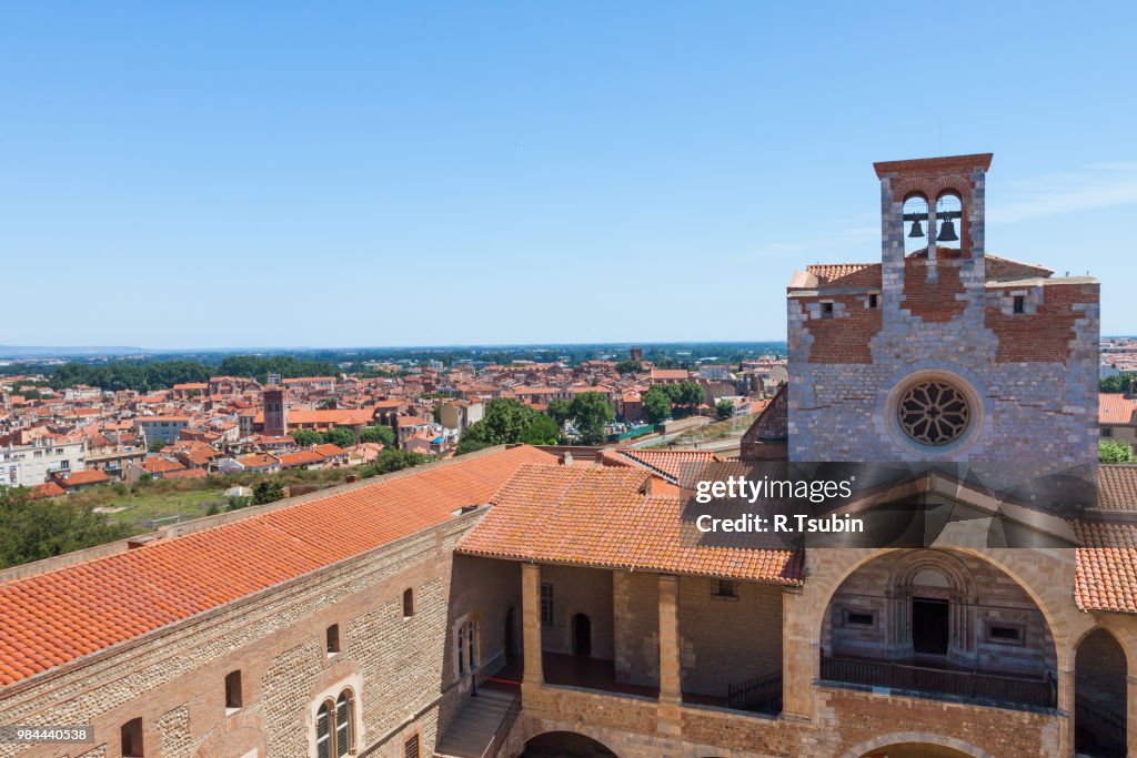 City panorama from Palais des Rois de Majorque - Perpignan