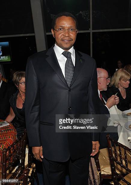 President of the United Republic of Tanzania Jakaya Mrisho Kikwete attends the Miracle Corners of the World Annual Gala dinner celebration at the NYU...