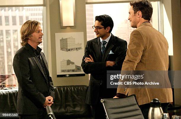 The Surrogate" -- Pictured David Spade as Russell, Adhir Kalyan as Timmy and Oliver Hudson as Adam on RULES OF ENGAGEMENT, Monday, May 3 on the CBS...