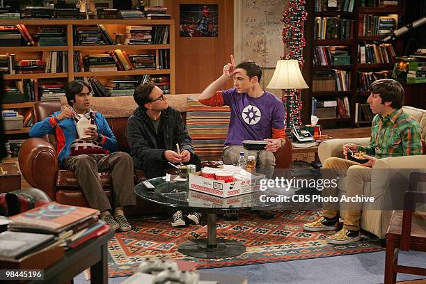 The Spaghetti Catalyst" -- When Leonard and Penny aren't speaking, Sheldon goes to extremes to keep them both happy, on THE BIG BANG THEORY, Monday,...