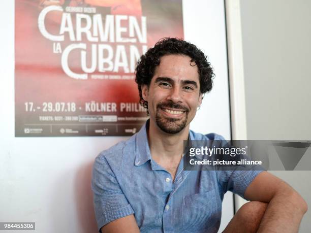 June 2018, Germany, Cuba: Alex Lacamoire, American musician and arranger with Cuban roots, standing in the Teatro Mella for the presentation of the...
