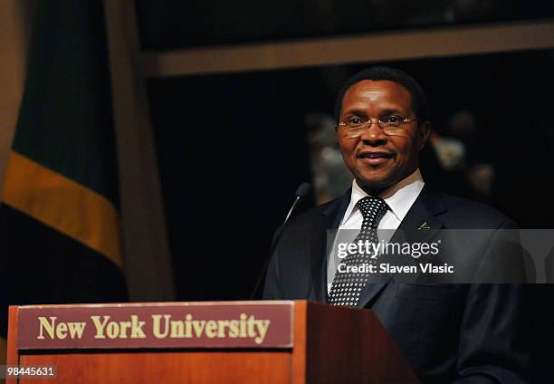 Jakaya Mrisho Kikwete, President of the United Republic of Tanzania attends the Miracle Corners of the World Annual Gala dinner celebration at the...