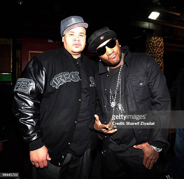 Young Jeezy and Fat Joe shoots the "Slow Motion" video on April 12, 2010 in New York City.