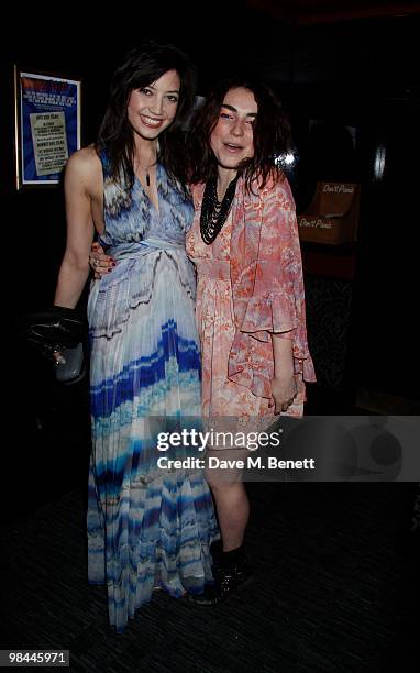 Daisy Lowe, Lois Winstone attend the Film Premier of "Boogie Woogie" at the Prince Charles Cinema in London, England. On April 14, 2010