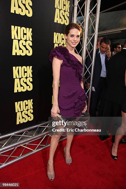 Lyndsy Fonseca at Lionsgate's Los Angeles Premiere of 'Kick Ass' on April 13, 2010 at Arclight Cinerama Dome in Hollywood, California.