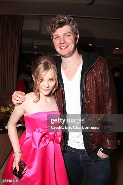 Chloe Moretz and Producer Tarquin Pack at Lionsgate's Los Angeles Premiere of 'Kick Ass' on April 13, 2010 at Arclight Cinerama Dome in Hollywood,...