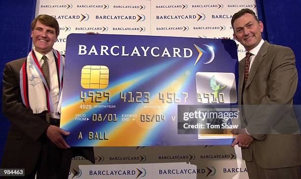 Chief Executives of the FA Premier league, Richard Scudamore and Barclaycard, Bob Potts announce that the new sponsors are to be Barclaycard at a...