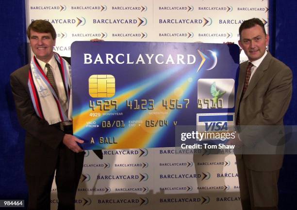 Chief Executives of the FA Premier league, Richard Scudamore and Barclaycard, Bob Potts announce that the new sponsors are to be Barclaycard at a...