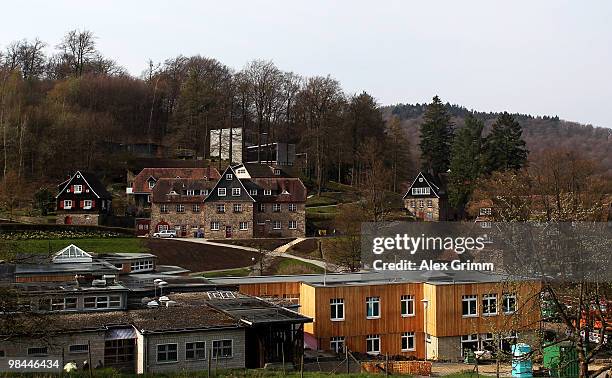 General view of the Odenwaldschule on April 14, 2010 in Heppenheim, Germany. Former pupils have claimed they were regularly sexual abused at the...