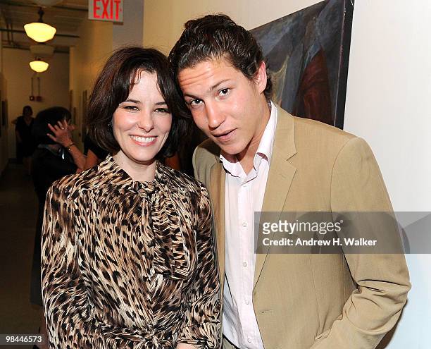 Parker Posey and Vito Schnabel attend the 2010 Tribeca Ball at the New York Academy of Art on April 13, 2010 in New York City.