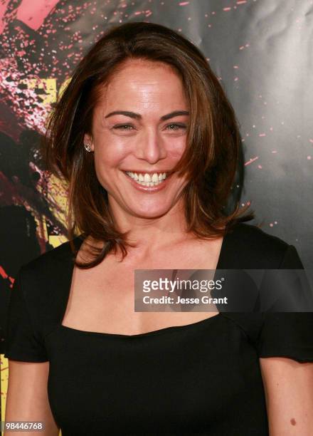Actress Yancy Butler arrives to the Los Angeles premiere of 'KICK-ASS' at the Cinerama Dome on April 13, 2010 in Hollywood, California.