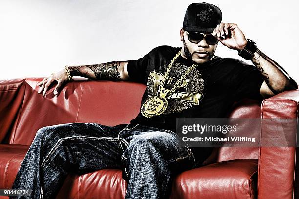 Rapper Flo Rida poses for a portrait shoot in Munich on June 29, 2009.